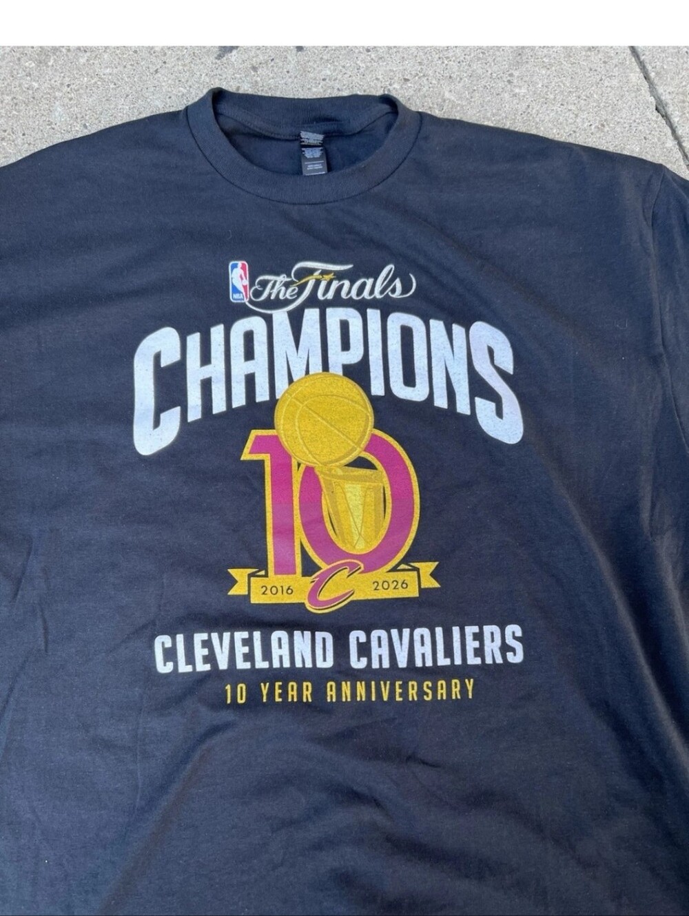 Cleveland Cavaliers The Finals Champions 10 Year Anniversary T-Shirt - Black